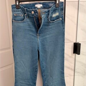 Good American Light Blue Flare Jeans